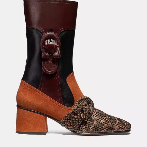 Coach Signature Buckle Bootie - Size 8 - Picture 2 of 3